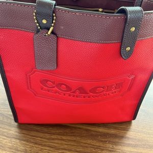 RED COACH TOTE